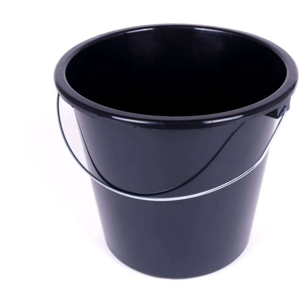 Huishoudemmer Zwart Rond 5 L