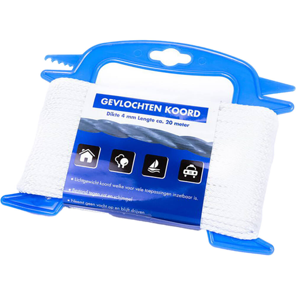 VEBA Gevlochten Koord Wit 4 mmx20 m