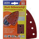 VEBA Multi Schuurschijf Met Klittenband 110x147 mm 7 Gaten 10 st P80