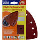 VEBA Multi Schuurschijf Met Klittenband 110x147 mm 7 Gaten 10 st P120