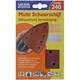 VEBA Multi Schuurschijf Met Klittenband 110x147 mm 7 Gaten 10 st P240
