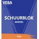 SCHUURBLOK MIDDEL ORANJE P180