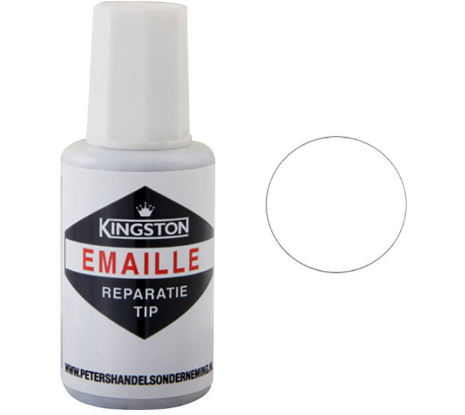 Kingston Emaille Tip Zwart Ral 9005 20 ml