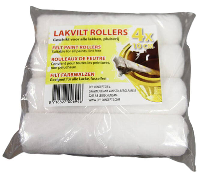 VEBA Verfroller Lakvilt 10 cm Verpakt per 4 st