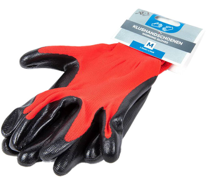 Werkhandschoenen Rood Maat M/Size 8