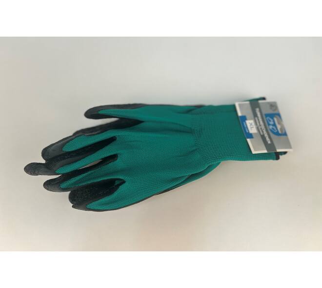 Tuinhandschoen groen/zwart mt XL