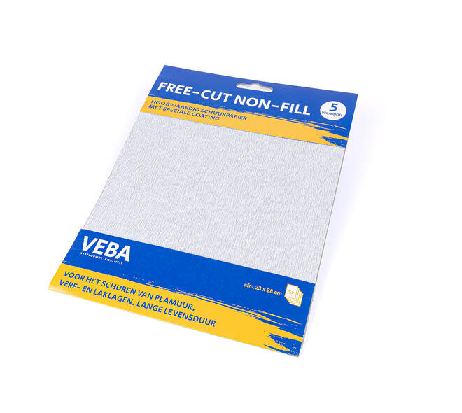 VEBA Schuurpapier Vellen 23 x 28cm Zink Stearaat 5 st Middel P180