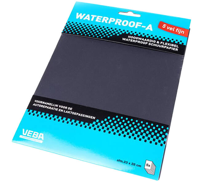 VEBA Schuurpapier Vellen 23 x 28cm Waterproof 5 st Fijn P400