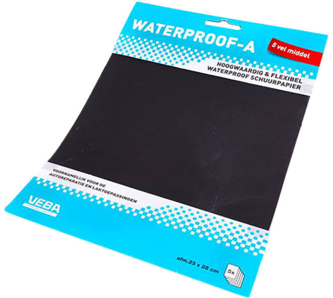 VEBA Schuurpapier Vellen 23 x 28cm Waterproof 5 st Middel P240