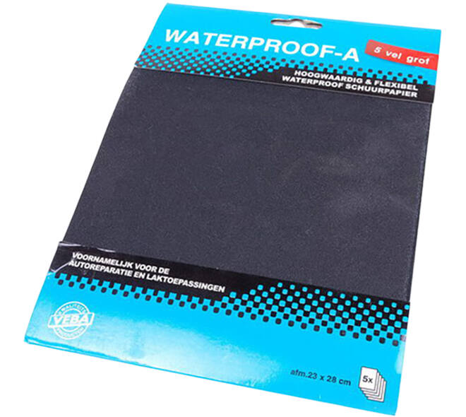 VEBA Schuurpapier Vellen 23 x 28cm Waterproof 5 st Grof P