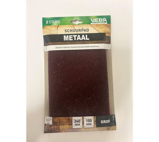 VEBA Schuurpad Metaal Grof (Groen) 150x240 mm 2 st