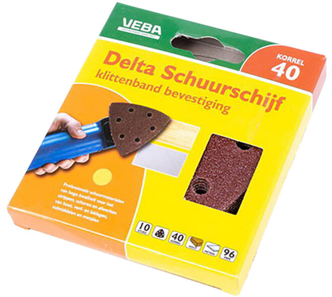 VEBA Klittenband Schuurpapier Delta 96 mm 10 st P40