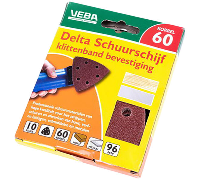 VEBA Klittenband Schuurpapier Delta 96 mm 10 st P60
