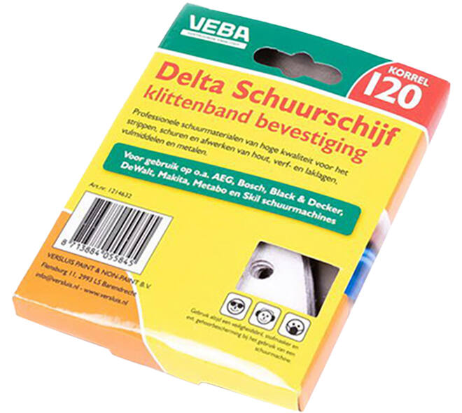 VEBA Klittenband Schuurpapier Delta 96 mm 10 st P120