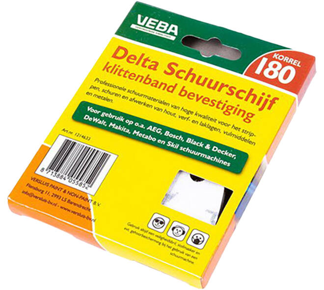VEBA Klittenband Schuurpapier Delta 96 mm 10 st P180