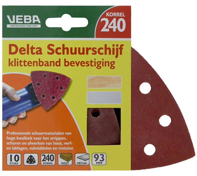 VEBA Klittenband Schuurpapier Delta 96 mm 10 st P240