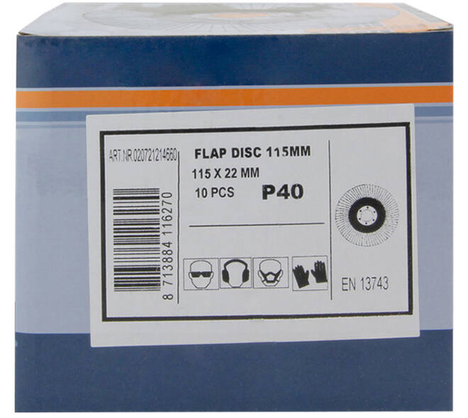 VEBA Lamellenschijf 115 mm 10 st P40