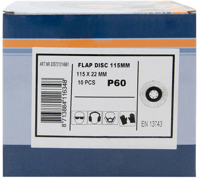 VEBA Lamellenschijf 115 mm 10 st P60