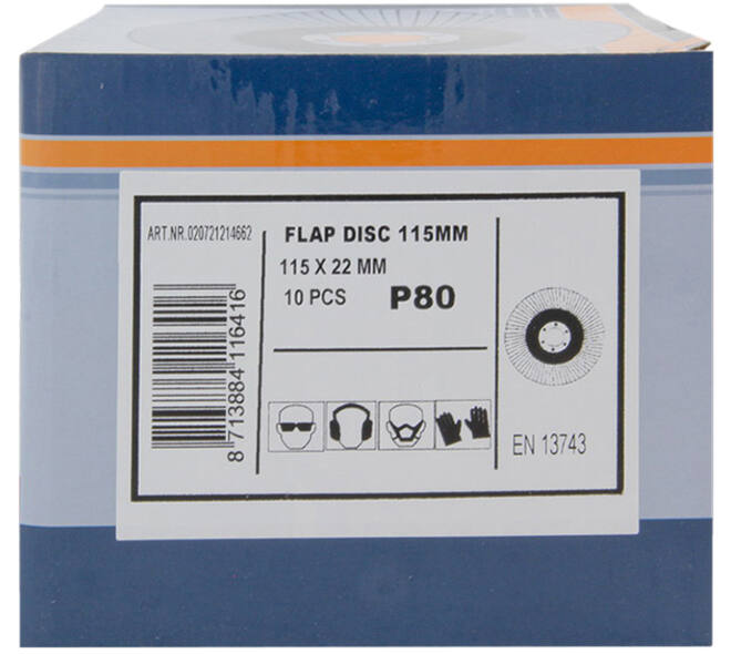 VEBA Lamellenschijf 115 mm 10 st P80