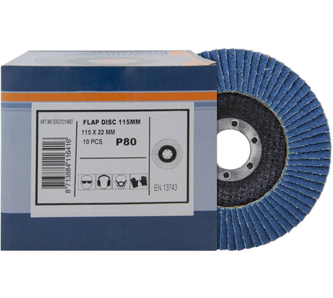 VEBA Lamellenschijf 115 mm 10 st P80