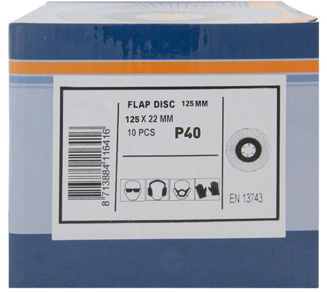 VEBA Lamellenschijf 125 mm 10 st P40