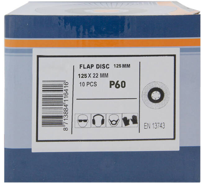 VEBA Lamellenschijf 125 mm 10 st P60
