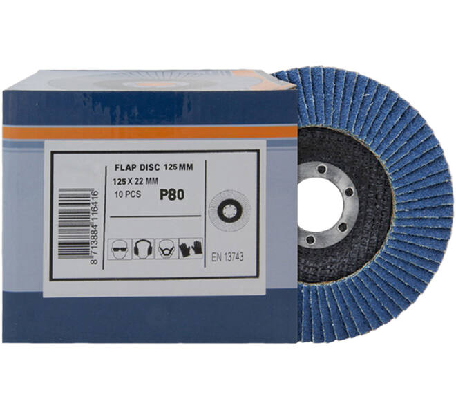 VEBA Lamellenschijf 125 mm 10 st P80