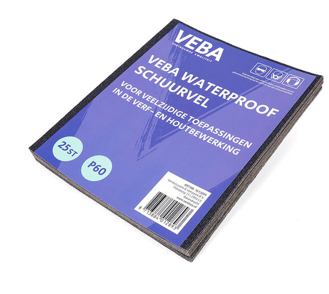 VEBA Schuurpapier Vellen 23 x 28cm Waterproof 25 st P60