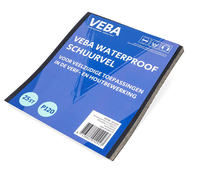 VEBA Schuurpapier Vellen 23 x 28cm Waterproof 25 st P120