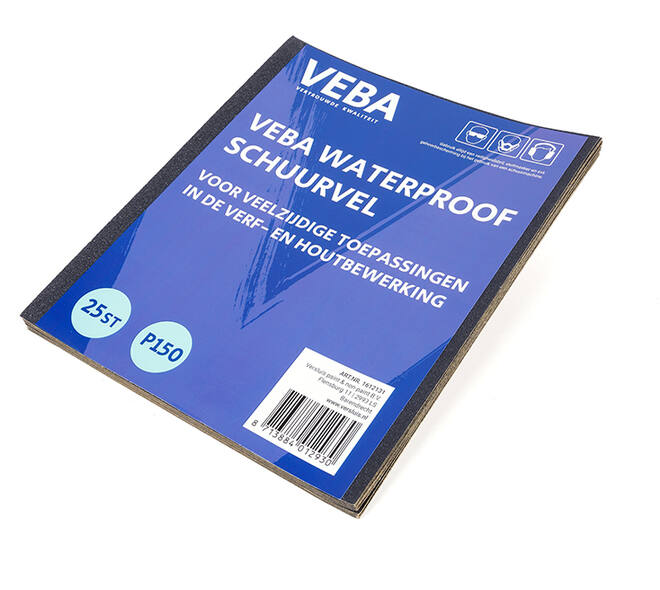 VEBA Schuurpapier Vellen 23 x 28cm Waterproof 25 st P150