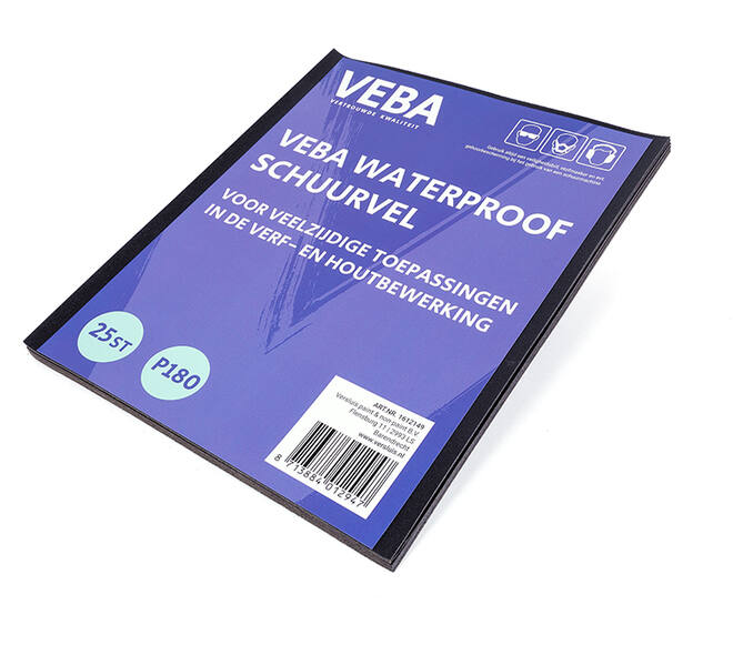 VEBA Schuurpapier Vellen 23 x 28cm Waterproof 25 st P180
