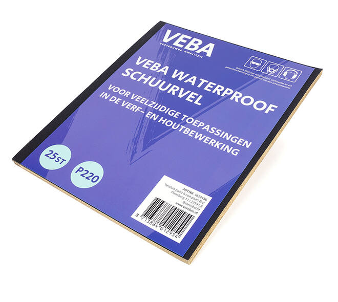 VEBA Schuurpapier Vellen 23 x 28cm Waterproof 25 st P220