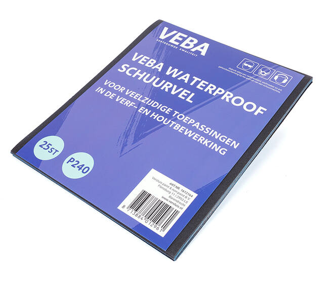 VEBA Schuurpapier Vellen 23 x 28cm Waterproof 25 st P240