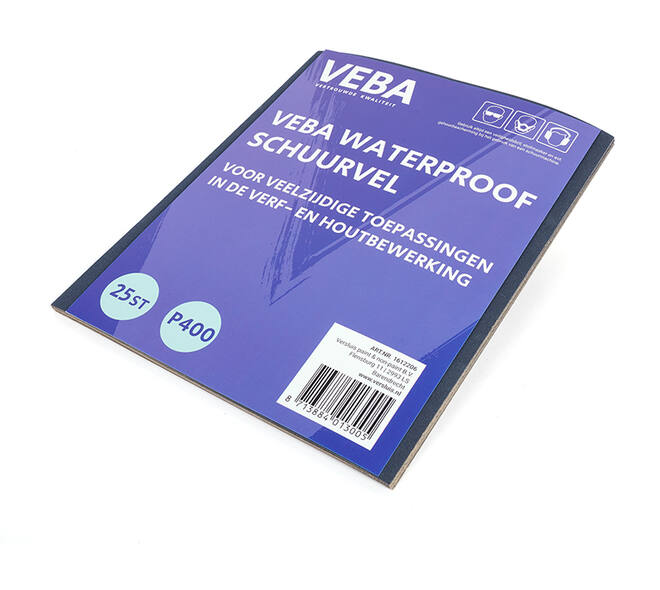 VEBA Schuurpapier Vellen 23 x 28cm Waterproof 25 st P400
