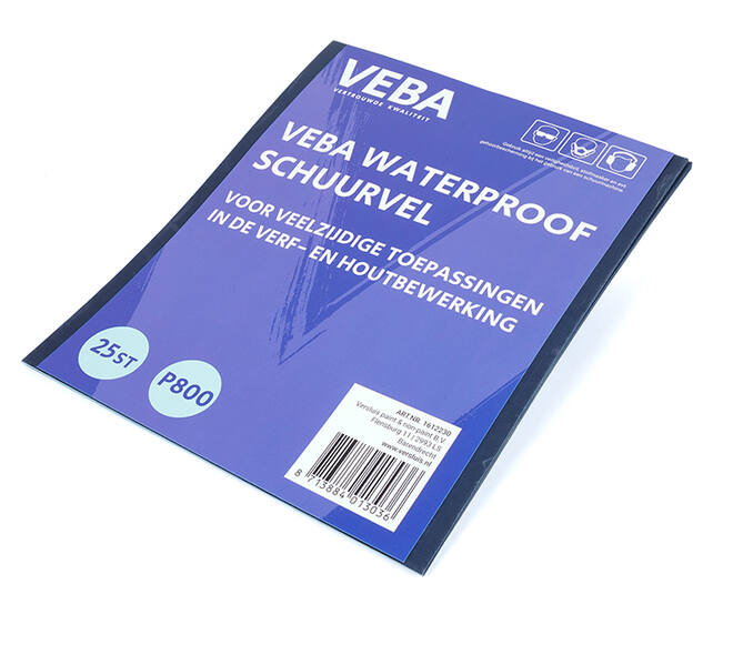 VEBA Schuurpapier Vellen 23 x 28cm Waterproof 25 st P800