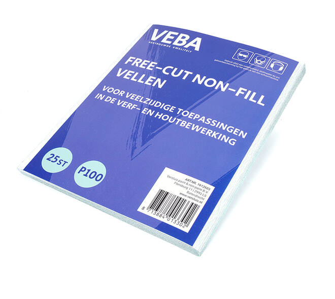 VEBA Schuurpapier Vellen 23 x 28cm Free-cut Non-fill 25 st P100
