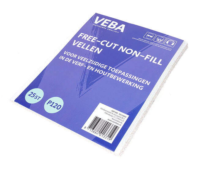 VEBA Schuurpapier Vellen 23 x 28cm Free-cut Non-fill 25 st P120