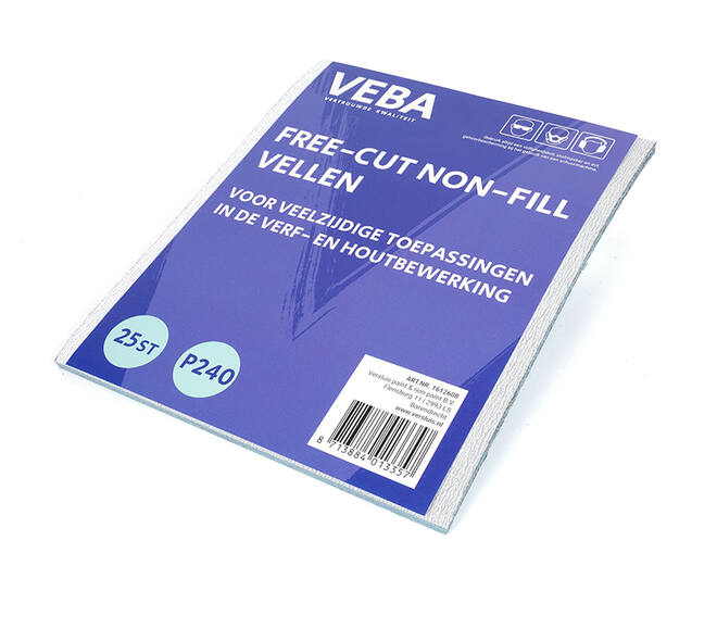VEBA Schuurpapier Vellen 23 x 28cm Free-cut Non-fill 25 st P240