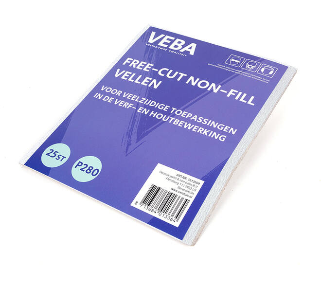 VEBA Schuurpapier Vellen 23 x 28cm Free-cut Non-fill 25st P280