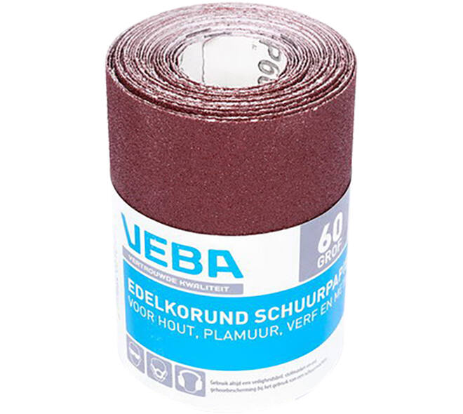 VEBA Schuurpapier Rol 110 mmx4,5 m Edelkorund P60