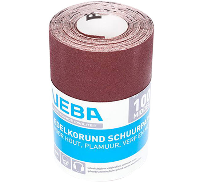 VEBA Schuurpapier Rol 110 mmx4,5 m Edelkorund P100