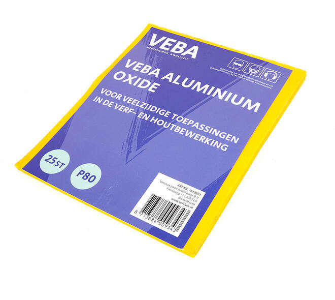 VEBA Schuurvellen 23x28cm Aluminium Oxide 25 st P80