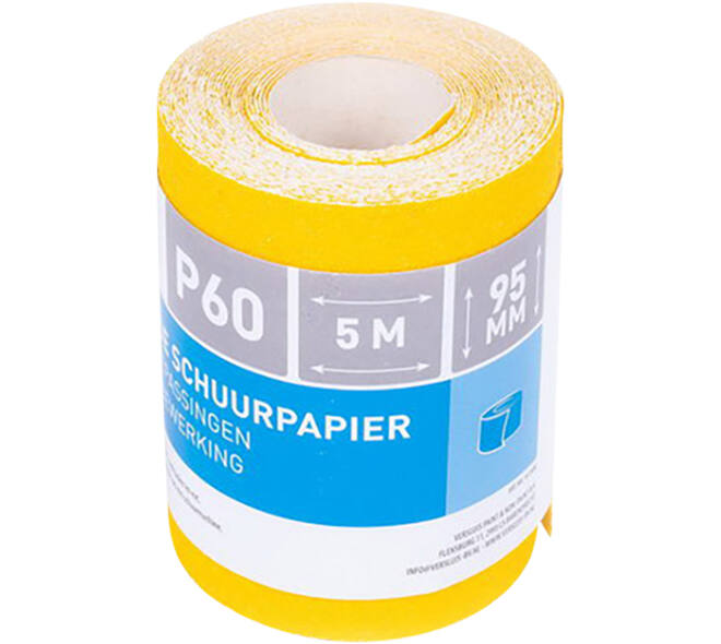 VEBA Schuurpapier Rol 95 mmx5 m Aluminium Oxide P60