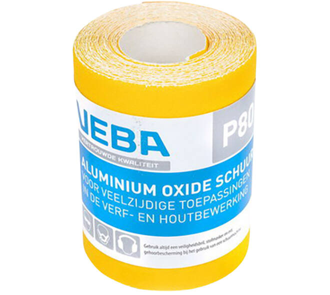 VEBA Schuurpapier Rol 95 mmx5 m Aluminium Oxide P80