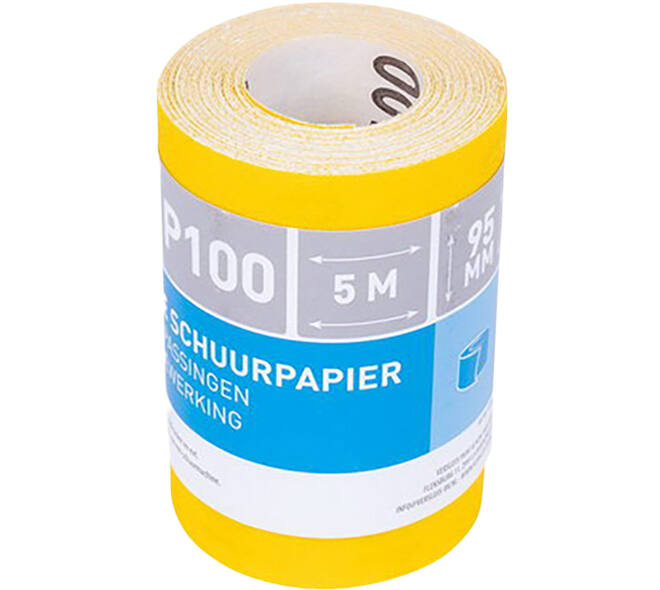VEBA Schuurpapier Rol 95 mmx5 m Aluminium Oxide P100