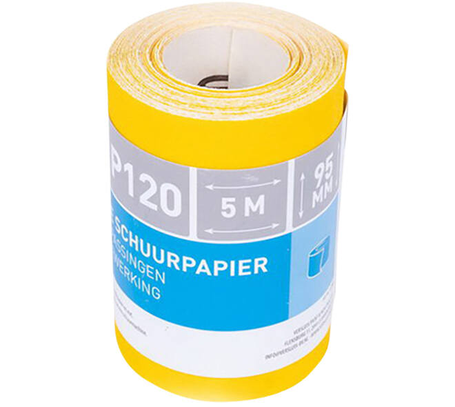 VEBA Schuurpapier Rol 95 mmx5 m Aluminium Oxide P120