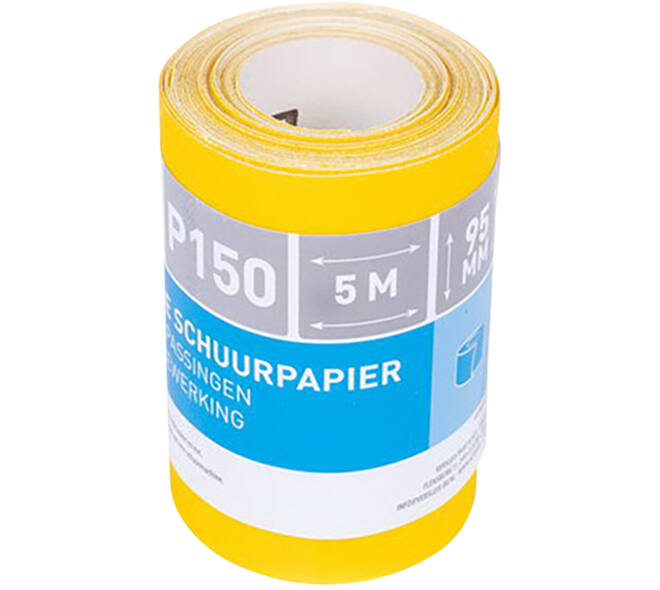 VEBA Schuurpapier Rol 95 mmx5 m Aluminium Oxide P150