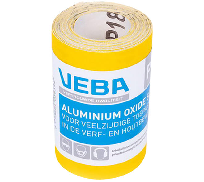 VEBA Schuurpapier Rol 95 mmx5 m Aluminium Oxide P180