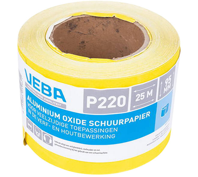VEBA Schuurpapier Rol 95 mmx25 m Aluminium Oxide P220