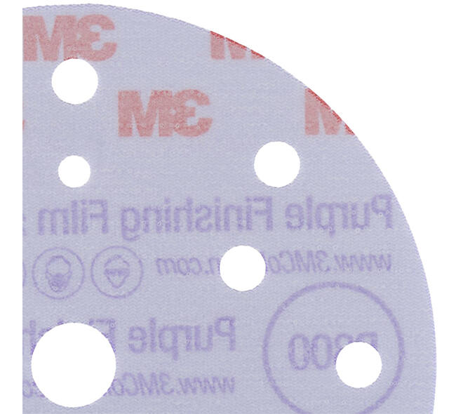 3M Hookit Purple Finishing Film Schuurschijf 260L, 150 mm, 15 Gaten, P800, 50 st, 51155